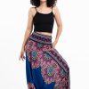 Women HaremPants | Peony Mandalas 2-In-1 Jumpsuit Harem Pants In Blue