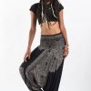 Women HaremPants | Floral Mandalas 2-In-1 Jumpsuit Harem Pants In Black