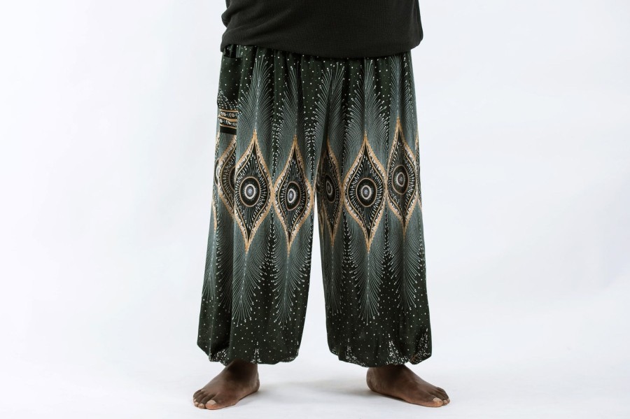 Men HaremPants | Plus Size Diamond Peacock Men'S Harem Pants In Green