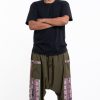 Plus Size HaremPants | Plus Size Elephant Aztec Cotton Men'S Harem Pants In Green