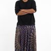 Men HaremPants | Plus Size Peacock Mandalas Drop Crotch Men'S Harem Pants In Blue