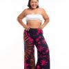 Women HaremPants | Plus Size Wide Leg Palazzo Harem Pants Cotton Tie Dye Purple