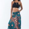 Women HaremPants | Mandala Elephant 2-In-1 Jumpsuit Elephant Pants In Turquoise