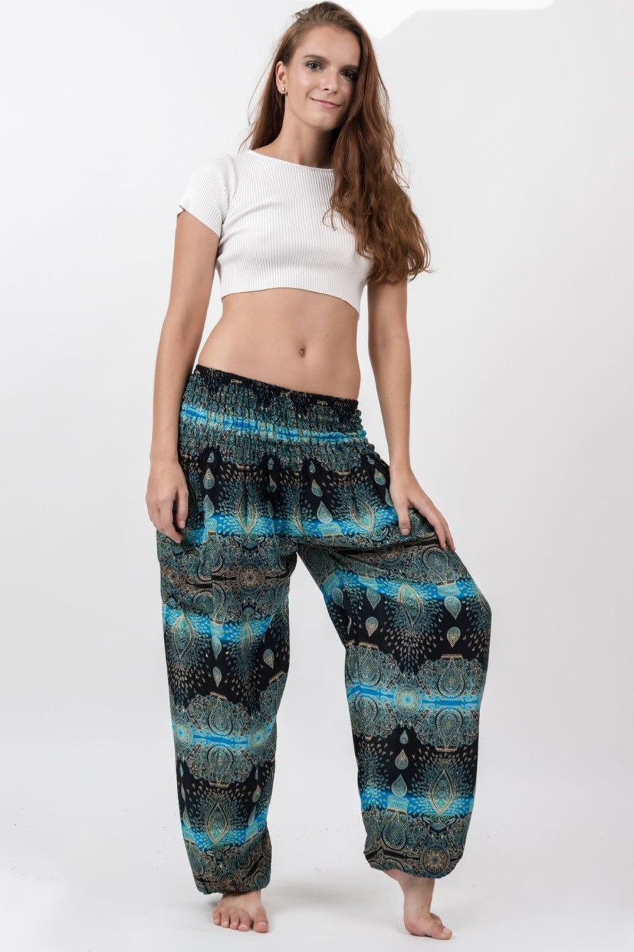 Women HaremPants | Paisley Women'S Harem Pants In Turquoise