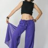 Women HaremPants | Women'S Thai Harem Double Layers Palazzo Pants In Solid Purple