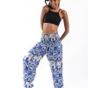 Women HaremPants | Imperial Elephant Women'S Elephant Pants In Blue