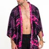 Plus Size HaremPants | Turtle Print Kimono Cardigan In Pink