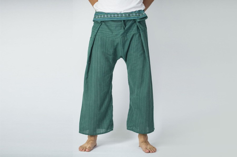 Men HaremPants | Unisex Thai Fisherman Pants In Aqua Marine