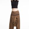 Women HaremPants | Hill Tribe Elephant Women'S Elephant Pants In Brown