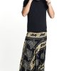 Men HaremPants | Turtle Print Drop Crotch Men'S Harem Pants In Gold