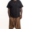 Men HaremPants | Plus Size Hill Tribe Elephant Men'S Elephant Pants In Brown