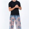 Men HaremPants | Mandala Elephant Men'S Elephant Pants In Silver Gray