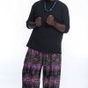 Plus Size HaremPants | Plus Size Paisley Men'S Harem Pants In Purple