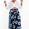 Plus Size HaremPants | Plus Size Tie Dye Handkerchief Midi Skirt In Indigo