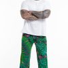 Plus Size HaremPants | Plus Size Tie Dye Cotton Men Harem Pants In Green