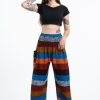 Women HaremPants | Boho Striped Women'S Harem Pants In Rust