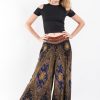 Women HaremPants | Peacock Eyes Palazzo Style Harem Pants In Black