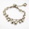 Accessories HaremPants | Silver Color Bell Waxed Cotton Bracelets In Gray