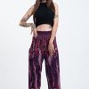 Women HaremPants | Paisley Feathers Women'S Harem Pants In Purple