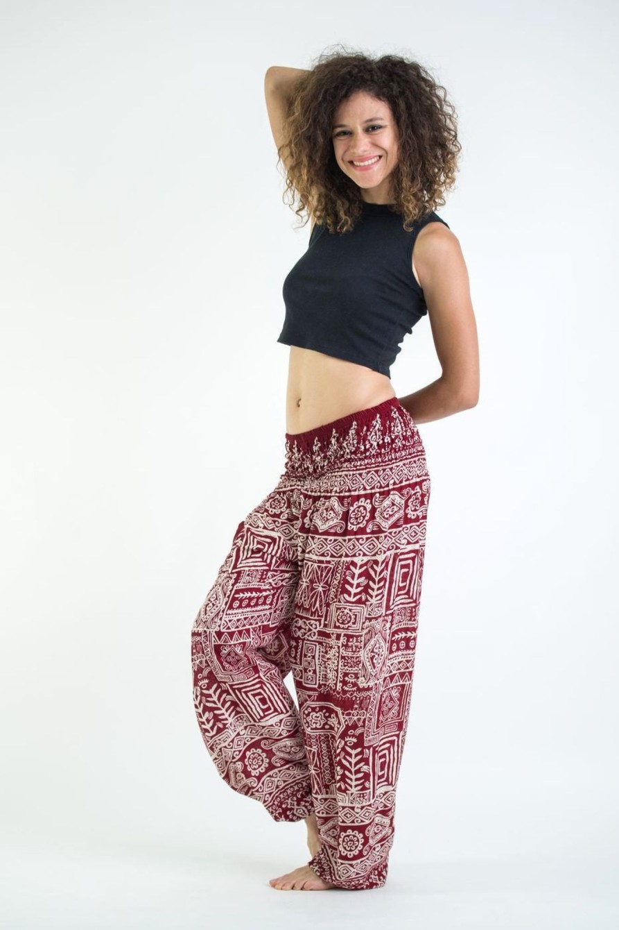 Women HaremPants | Tribal Prints Women'S Harem Pants In Red