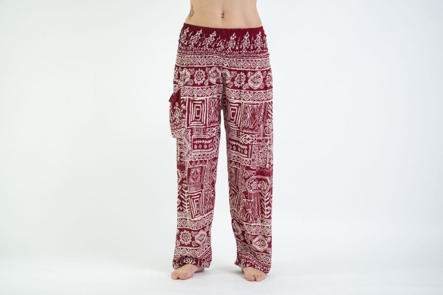 Women HaremPants | Tribal Prints Women'S Harem Pants In Red