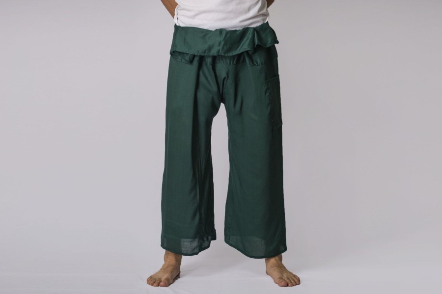 Men HaremPants | Unisex Thai Fisherman Pants In Green