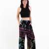 Women HaremPants | Tie Dye Wide Leg Palazzo Harem Pants Cotton Turquoise