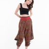 Women HaremPants | Clovers Thai Hill Tribe Fabric Women'S Harem Pants With Ankle Straps In Light Brown