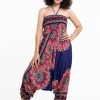 Women HaremPants | Peony Mandalas 2-In-1 Jumpsuit Harem Pants In Indigo