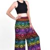 Women HaremPants | Rainbow Elephant Palazzo Style Elephant Pants In Purple