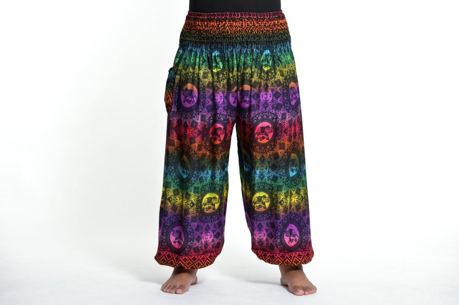 Women HaremPants | Plus Size Rainbow Elephant Women'S Elephant Pants In Purple