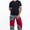 Men HaremPants | Peony Mandalas Men'S Harem Pants In Red