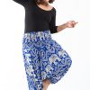 Women HaremPants | Plus Size Imperial Elephant 2-In-1 Jumpsuit Elephant Pants In Blue