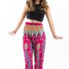 Women HaremPants | Peacock Paisley Women'S Harem Pants In Pink