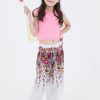 Kids HaremPants | Floral Kids Harem Pants In White