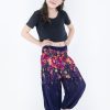 Kids HaremPants | Floral Kids Harem Pants In Blue