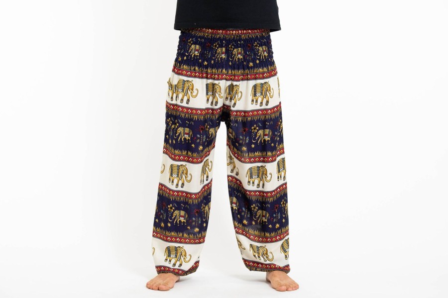 Men HaremPants | Elephant Bliss Men'S Elephant Pants In Navy