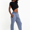 Women HaremPants | Women'S Terry Pants With Aztec Pockets In Light Blue