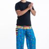 Men HaremPants | Triangles Men'S Harem Pants In Ocean Blue