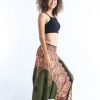 Women HaremPants | Geometric Mandalas 2-In-1 Jumpsuit Harem Pants In Olive