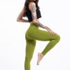 Women HaremPants | Solid Color Cotton Leggings In Green