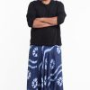 Men HaremPants | Plus Size Tie Dye Drop Crotch Men'S Harem Pants In Indigo