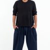 Plus Size HaremPants | Plus Size Genie Men'S Cotton Harem Pants In Navy