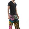 Men HaremPants | Tie Dye Cotton Men Harem Pants In Festival Black