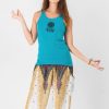 Women HaremPants | Super Soft Sure Design Women'S Tank Tops Dream Catcher Turquoise