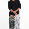 Plus Size HaremPants | Plus Size Peacock Mandalas Drop Crotch Men'S Harem Pants In White