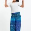 Kids HaremPants | Tribal Chakras Kids Harem Pants In Blue