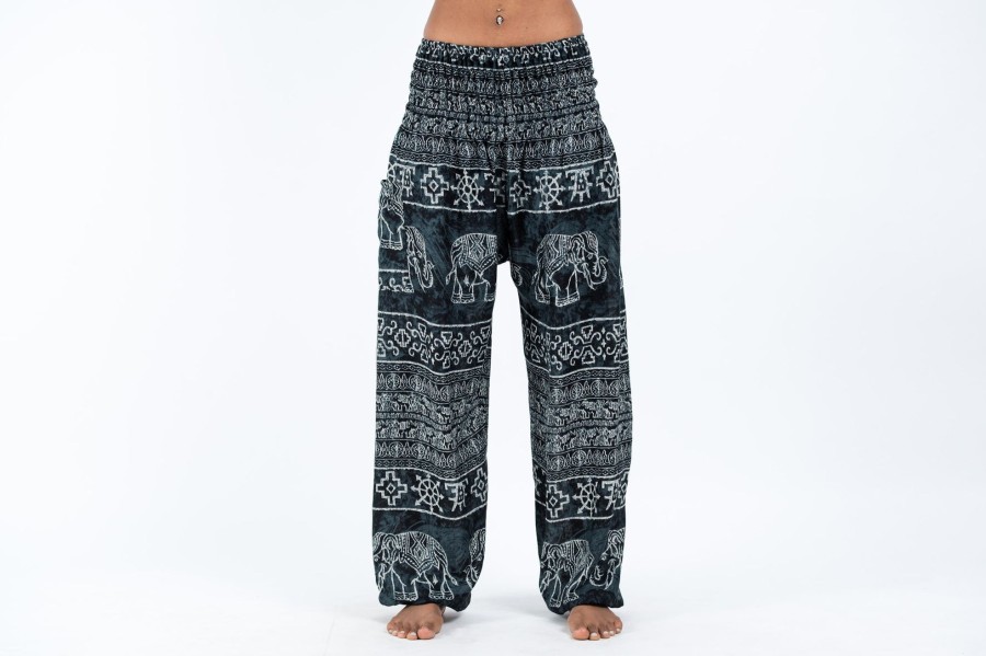 Women HaremPants | Marble Elephant Women'S Elephant Pants In Black