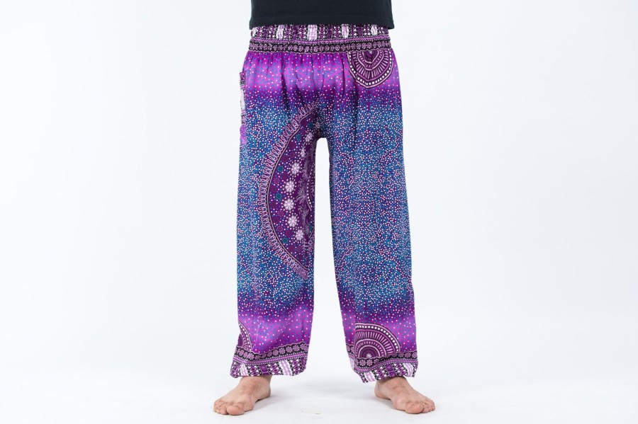 Men HaremPants | Tribal Chakras Men'S Harem Pants In Purple