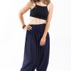 Women HaremPants | Solid Color 2-In-1 Jumpsuit Harem Pants In Blue